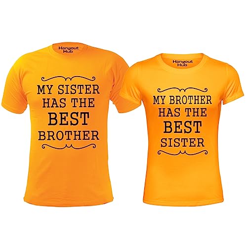 Image of Hangout Hub | Sibling Tshirts | Best Brother Sister | Set of 2