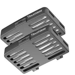 iTouchless Replaceable, Stick On Deodorizer Activated Carbon Filters Eliminate Smell in Trash Can, Diaper Pail, Refrigerator, Closet, Shoes, Locker (2-Pack), AbsorbX Odor Removal Kit, Black