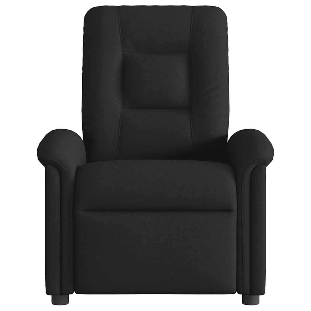 vidaXL Sillón reclinable de Tela Negro