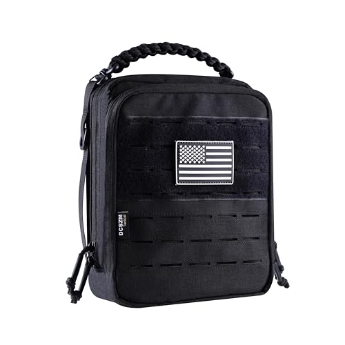 DCSZM Tactical Molle Admin Pouch,Utility EDC Pouch Organizer Modular Tool Pouch of Double Layer Design Medical EMT Attachment Bag