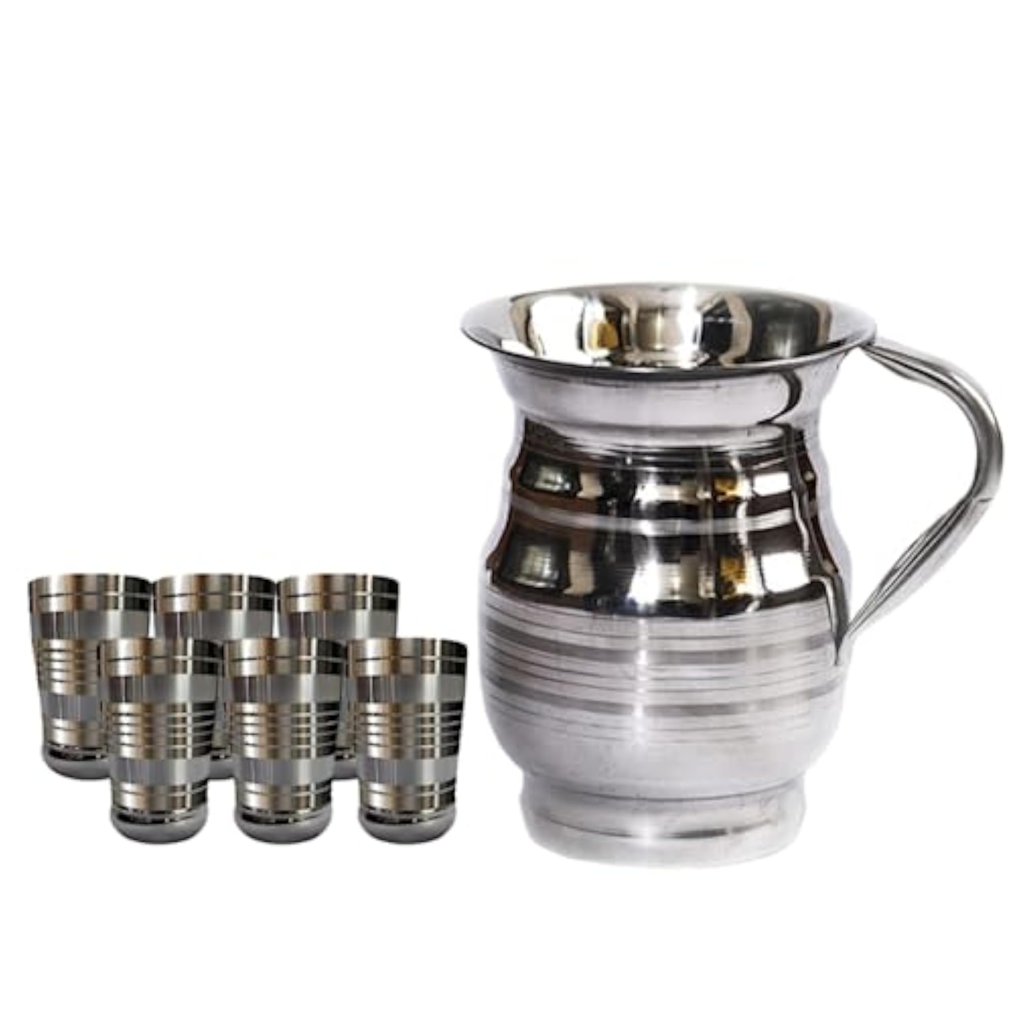 Stainless Steel Jug and Glass Set