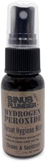 Sinus Plumber Hydrogen Peroxide Throat Spray Cleans and Protects - Cold and Flu Defense – Throat Relief