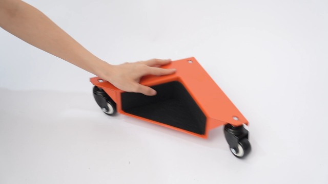 4 stuks oranje meubelwielen, zware belasting, koolstofstaal