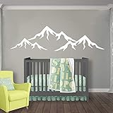 Mountains Nursery Wall Decal/Mountain Wall Decal Nursery/Baby Nursery Decal Vinyl Sticker/Wall Decal Nursery Boy Room Wall Decor Baby Boy Room Wall Decals vs83