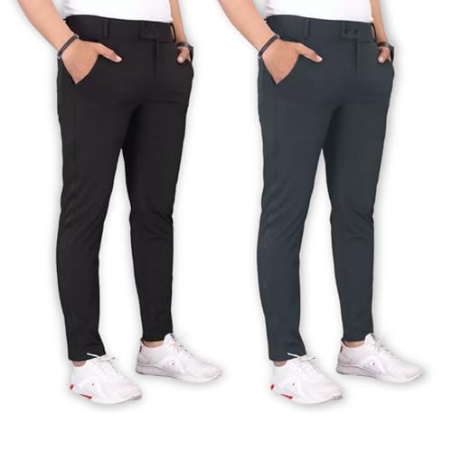 Image of Men's Stylish Slim Fit Trousers for Office and Casual Wear | Versatile Men's Trousers | Ideal for Formal Events and Everyday Casual Wear