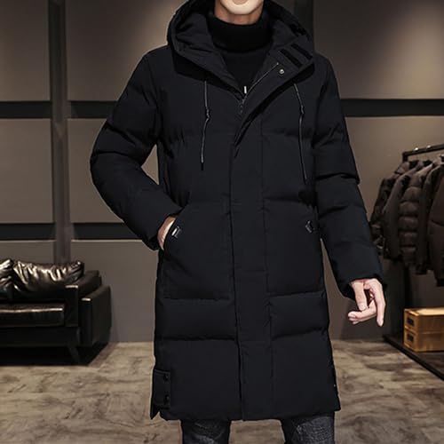 JEShifangjiusu Men'S Winter Down Coats Water-Repellent Windproof Thicken Parkas Casual Long Hooded Padded Puffer Jacket3