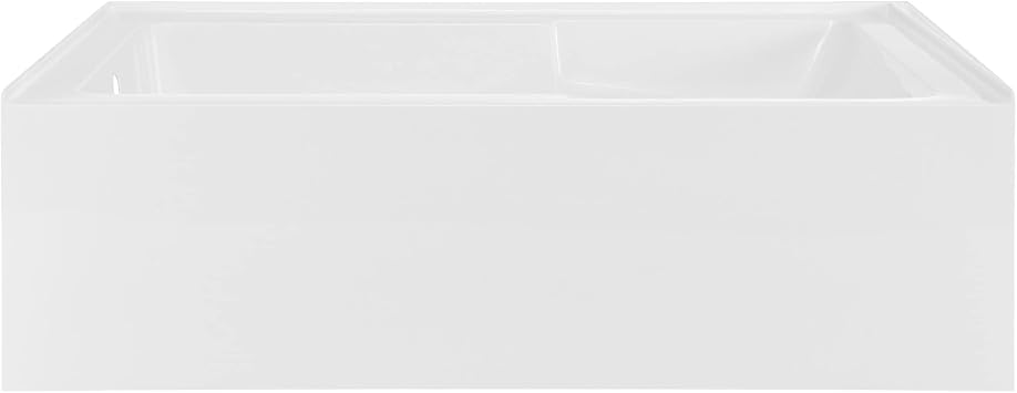 Lausanne 72" x 36" Left-Hand Drain Alcove Bathtub with Apron