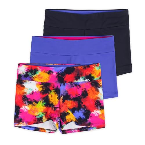 Layla girls dance shorts – 3-pack, soft stretch