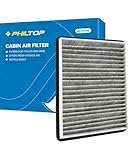 PHILTOP Cabin Air Filter w/Activated Carbon, Compatible with CF9846A Toyota Prius, Sienna, 4Runner,