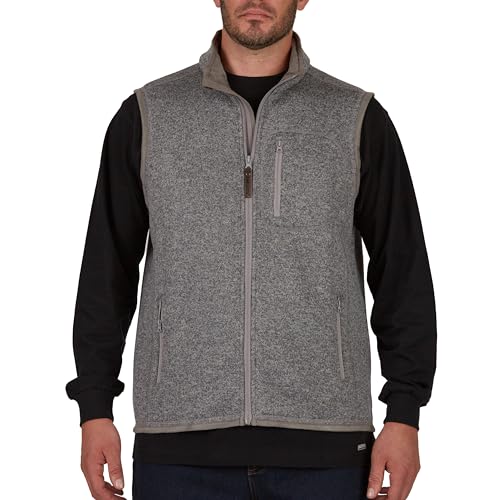 Image of Smith's Workwear mens Full Zip Sweater Fleece Vest