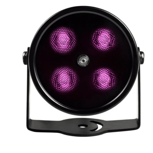 URPIZY Iluminación LED IR para cámaras de vigilancia con visión nocturna de 50 m de alcance, resistente al agua, 4 matrices de 850 nm, control automático de luz, adecuado para vigilancia al aire libre
