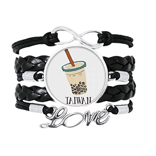 Bracelet en cuir tressé perles de lait Taïwan : le cadeau gourmand et original