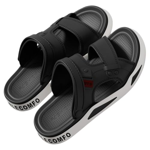 Men's Breathable Summer Flat Sandals | EVA Beach Slides | Lightweight Comfort for Indoor & Outdoor Use