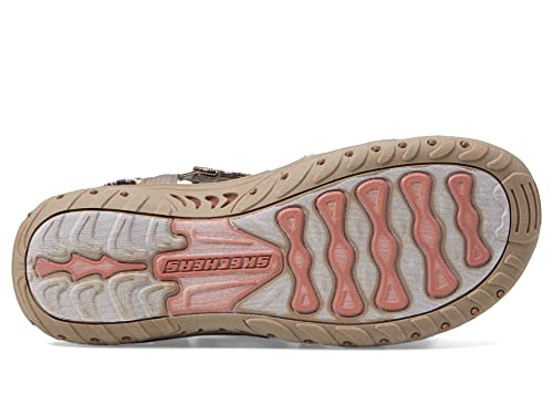 Skechers Skechers Women's Reggae-Bold Ambition Sport Sandal, Taupe Multi, 7
