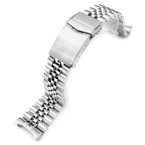 22mm ���^�����v�o���h �X�e�����X�X�`�[�� �W���r���[ �u���X���b�g V�N���X�v for �Z�C�R�[ �_�C�o�[ SKX007, SKX009, SKX011��
