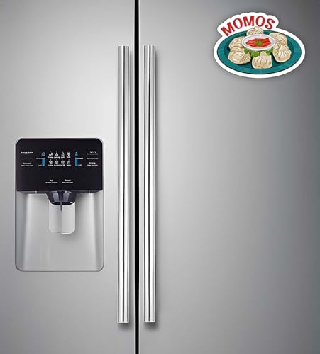 Image of Gift Me Bazar Fast Food Fridge Magnets for Refrigerator Stylish Decor | Home, Kitchen and Office Decoration | Best Souvenir Gift (Momos)