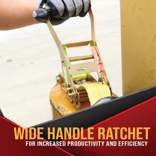 Boxer 2In. X 1Ft. Flat Hook Ratchet Replacement End 2 Pack, Made For Heavy Duty 1 To 2 In. Ratchet Straps, For Flatbed Trucks And Trailers 10,000 Lbs #TOP4