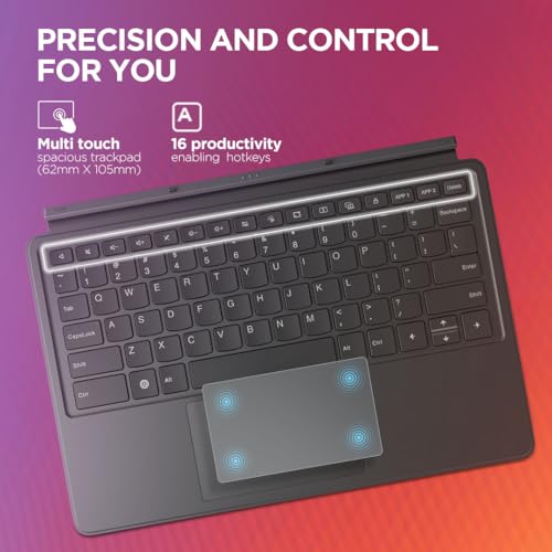 Lenovo Original Ideatab Pro Keyboard| Detachable 3-Point Pogo-Pin Connectors| Wireless Keyboard with Touchpad (Ultra Thin,Productivity Enabling Hot Keys,16 Intuitive Function Keys,ZG38C06035),Black Lenovo Original Ideatab Pro Keyboard| Detachable 3-Point Pogo-Pin Connectors| Wireless Keyboard with Touchpad (Ultra Thin,Productivity Enabling Hot Keys,16 Intuitive Function Keys,ZG38C06035),Black