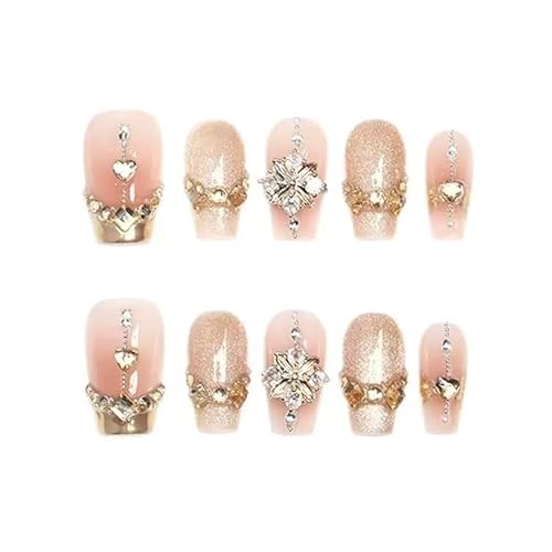 手作り3Dネイルチップ |他の動植物|ショート|10枚入り|つけ爪・ジェルネイル・ウェアラブルネイル・かわいい・三次元・手描き・ネイルアートパッチ・水彩カートゥーン (11, S)