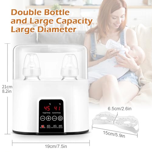 Chauffe-biberon électrique rapide 4 en 1 blanc avec écran LCD - 5