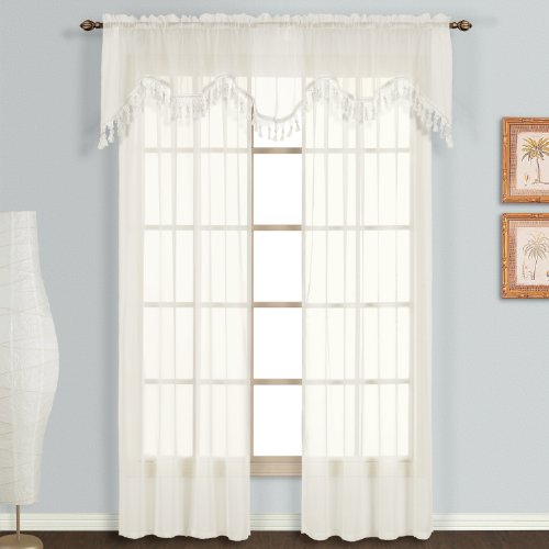 United Curtain Monte Carlo Valance, 59 x 18 in, Egg