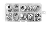 Maxmoral 280PCS Wave Spring Washer Kit 304 Stainless Steel Wave Washer Sizes Include M3 to M12 Used for Electrical Connection in Domestic and Commercial Appliance Automotive and Marine Application