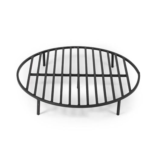 TITAN GREAT OUTDOORS Round Fire Pit Grate 30'' Heavy Duty Grill Cooking Campfire Camp Ring 1/2" Steel