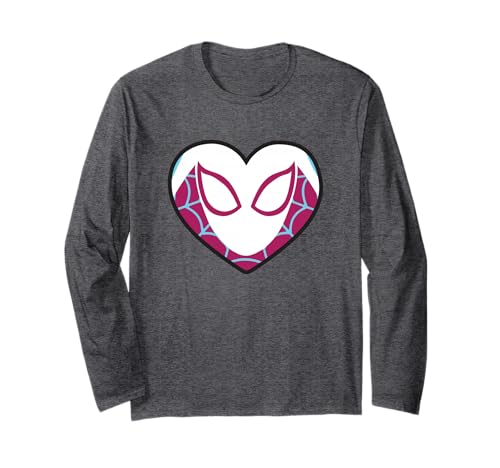 T-shirt Spider-Man Ghost Spider manches longues vêtement imprimé Spider-Gwen Heart Mask Marvel