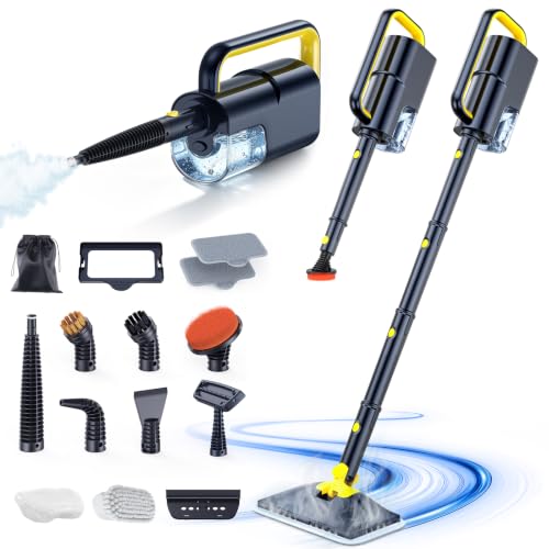 Image of 10-in-1 Steam Mop with Detachable Handheld Steam Cleaner