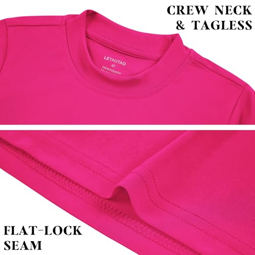 Image of LETAOTAO UPF 50+ Boys Neon Rash Guard Long Sleeve Swim Shirt