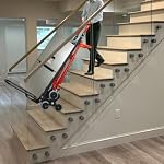 3-in-1 Industrial Convertible Hand Truck Dolly,1000 lbs Capacity Aluminum Hand Truck for Stairs,Hand Trucks Heavy Duty Dolly Cart with Stair Climbing Wheels for Moving,Transport(Red)
