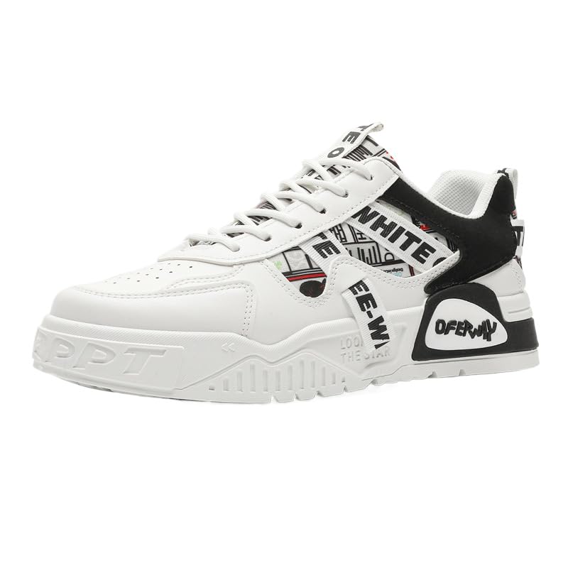 Big Size Men's Fashion Streetwear Skateboarding Sneakers - Non-Slip Lace-Up Shoes