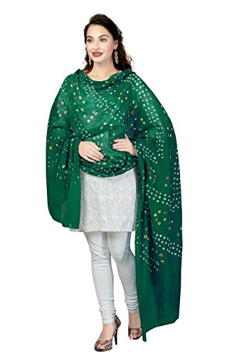 RANI SAAHIBA Women's Pure Cotton Bandhani Dupatta