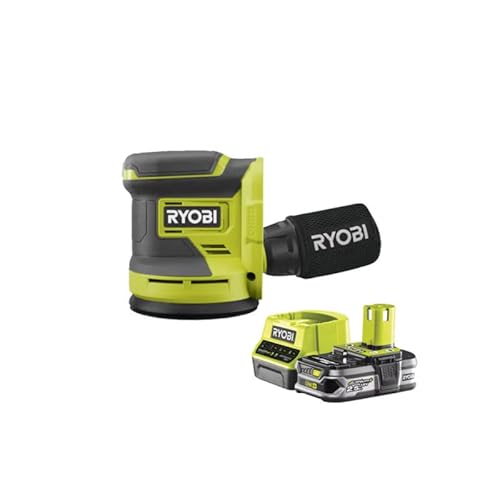 Pack RYOBI Ponceuse excentrique 18V One+ RROS18 0 1 Batterie 2.5Ah 1 Chargeur rapide RC18120 125 - vue 2
