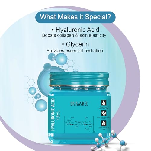 Image of DR.RASHEL Non-Sticky Hyaluronic Gel Revitalise Skin Youth Nourishing | Hydrating & Elasticity | Daily Face Moisturizer For All Skin Types | 380ml Each | Pack of 3