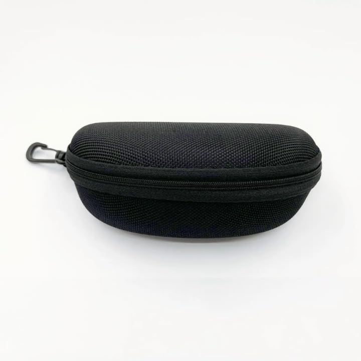 Image of AT TECH Zipper Hook Cases & cover For Eyewear,Sunglasses,Spectacles & Goggles. (Black)