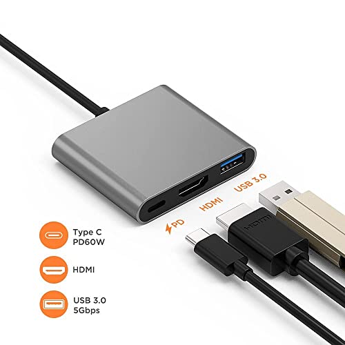 Image of Tobo USB 3.1 Type C Reversible (USB-C) Male to HDMI 4K + VGA + Audio Female Connector Adapter Converter Cable - TD-221TC