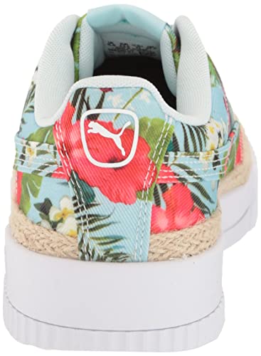 Image of PUMA Women's CARINA ESPADRILLE Sneaker, Blue Glow-Ignite Pink-Green Flash, 10