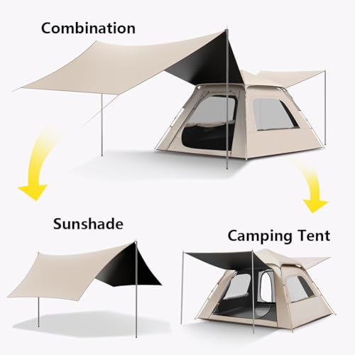 Carpa portátil automática impermeable para camping 5 personas miniatura 7