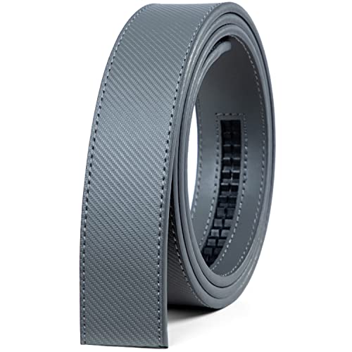 Image of Founders & C Mens Leather Ratchet Belt Strap Only 1 3 /8 inch Without Buckle,Replacement Strap Suitable for 40MM Slide Buckle