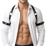 SenLuxe PU Leder Brustgeschirr Herren - Harness für Rave Clubwear