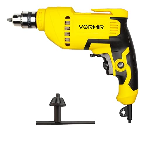 Image of VORMIR Electric Drill, 400W, 2800 RPM, 10mm Chuck, Variable Speed, Forward /Reverse for Wood & Metal - 6 months warranty