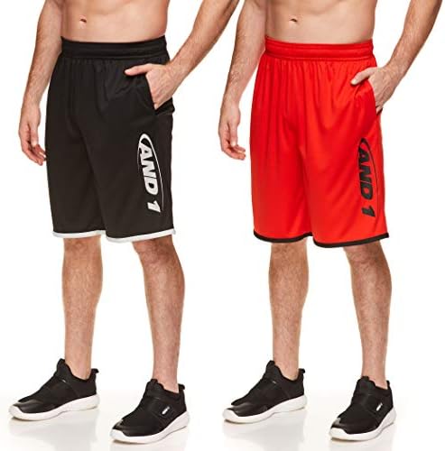 AND1 Men’s Basketball Gym & Running Shorts w/Elastic Waistband & Pockets – 12 Inch Inseam AND1 Men’s Basketball Gym & Running Shorts w/Elastic Waistband & Pockets – 12 Inch Inseam
