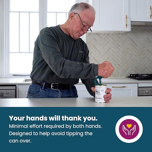 Dext - Ring Pull Can Opener, Pop Can Opener for Seniors, Arthritis, and Parkinson’s, Easy Open, Ergonomic Handle with Comfortable Grip. Perfect for Drinks, Pet Food, and More (Teal) - Image 2