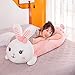 KXCAQ Simpatico Coniglio Cuscino Peluche Bambola per Dormire Compleanno per Bambini Regalo di Natale Decorazione della casa Camera da Letto Soggiorno 50-110 cm 1.1 Spaghetti di Riso
