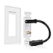 Cable Matters HDMI Wall Plate with Coax Outlet (Coax Wall Plate) in White
