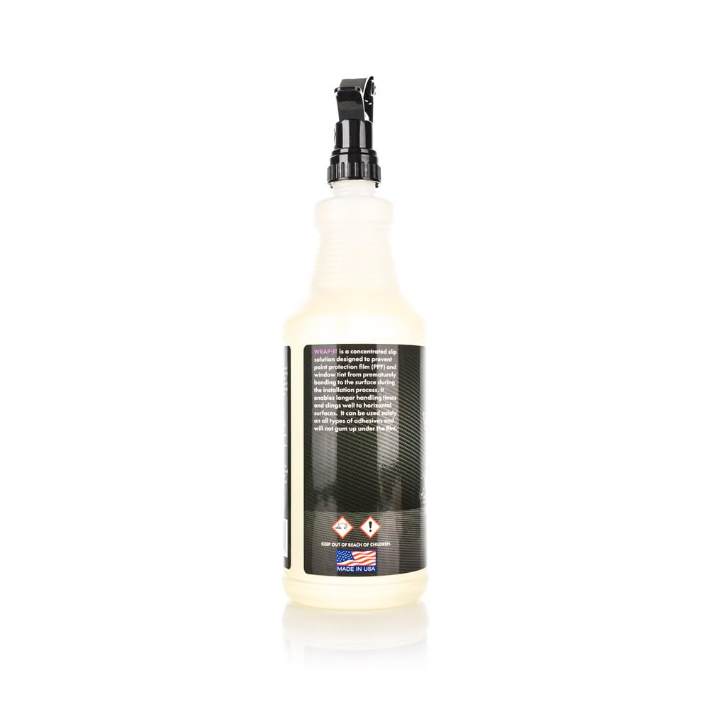 CarCandy - Wrap It - PPF & Window Tint Slip Solution - Prevents Premature Bonding - Extended Handling Time - Safe on All Adhesives - 32oz Concentrate