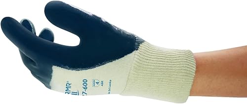 Ansell ActivArmr 27-600 Guantes de Trabajo, Revestimiento Nitrilo Extra-Resisten