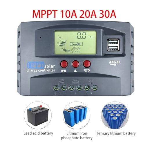 Controlador de carga solar MPPT de alta eficacia con algoritmo inteligente de 10A para paneles PV 3