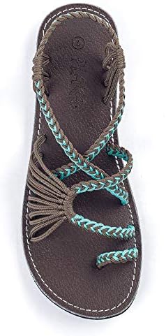 Plaka Flat Sandals for Women Palm Leaf